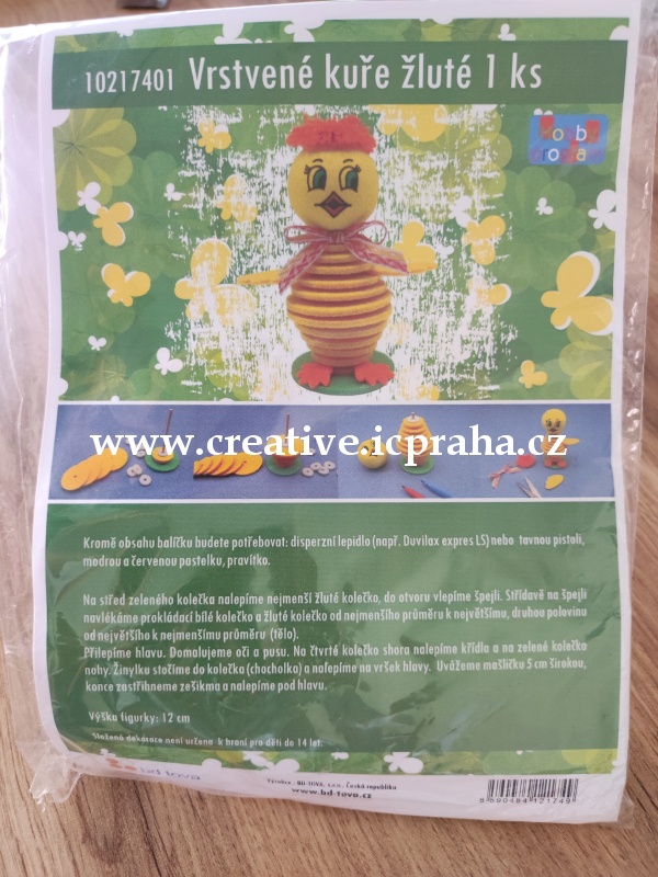 skládačka Kuře vrstvené žluté 10217401